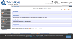 Desktop Screenshot of etheses.whiterose.ac.uk